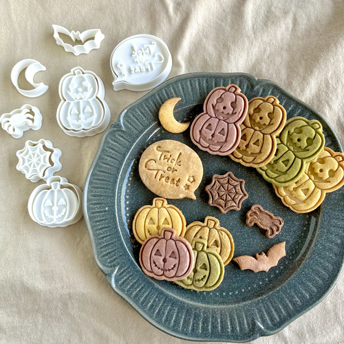 ハロウィン クッキー抜型7点セット Amazon｜ハロウィン クッキー型 ミニステンシルセット 抜き型10個