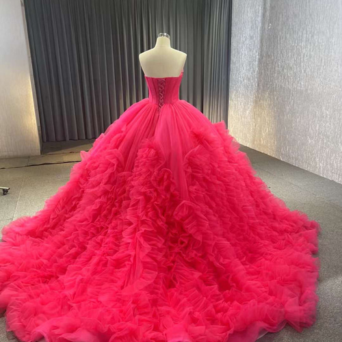 豪華✨ピンクカラードレス・二次会花嫁ドレス