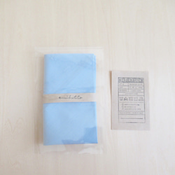免運費 [Sarasara 淺藍色] 完美尺寸 Adzuma 包 ~ 輕柔觸感 ~ 午餐袋 環保袋 第6張的照片
