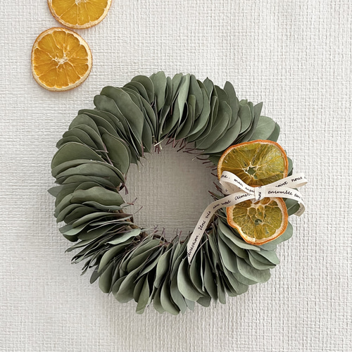 ユーカリミルフィーユ　リース　クリスマス雑貨 ユーカリミルフィーユ リース クリスマス雑貨 ♣️専用♣️2ヶ以上