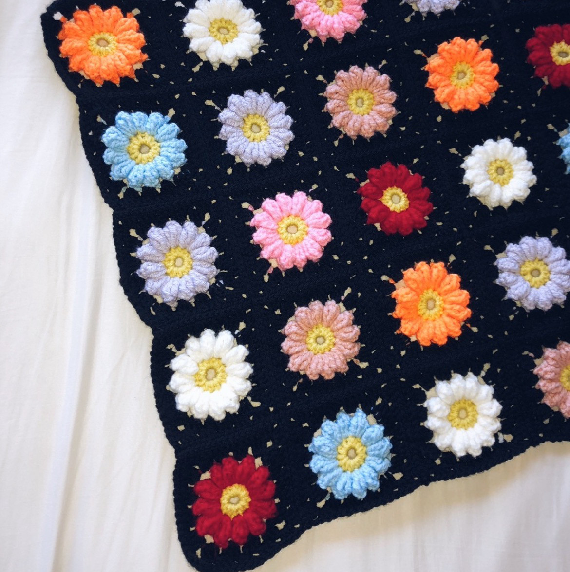 漆黒　デイジーブランケット