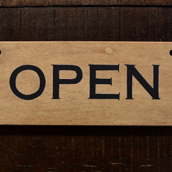 絞ってコスパを最高に上げた open 看板 サイン プレート 営業中 表札