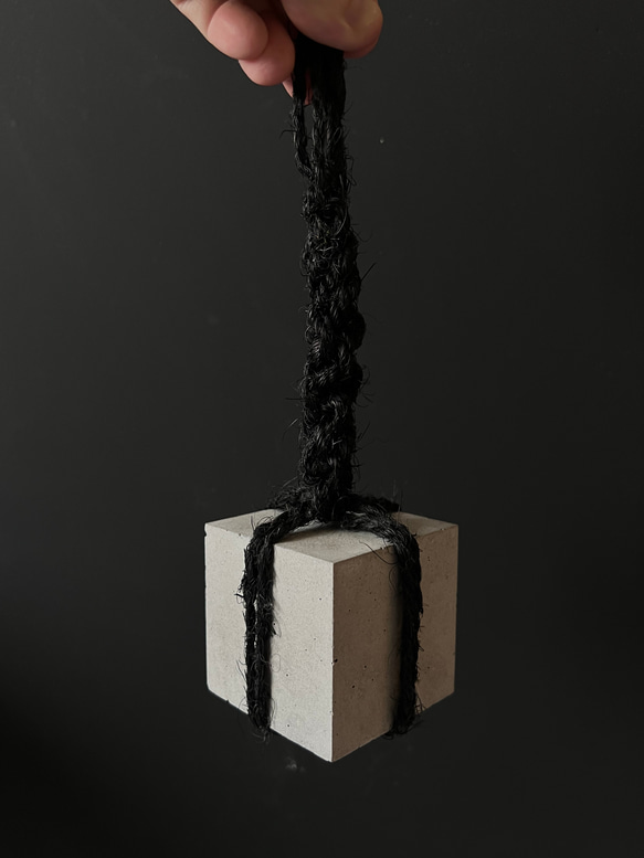 ■約6.5cm 関守石 止め石 ■ ディスプレイ 器 皿 インテリア 什器 オブジェ セメント コンクリート 5枚目の画像