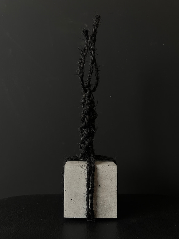 ■約6.5cm 関守石 止め石 ■ ディスプレイ 器 皿 インテリア 什器 オブジェ セメント コンクリート 7枚目の画像