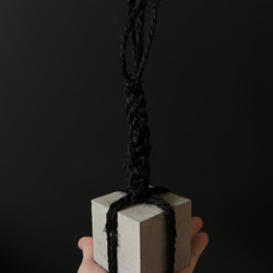 ■約6.5cm 関守石 止め石 ■ ディスプレイ 器 皿 インテリア 什器 オブジェ セメント コンクリート 8枚目の画像