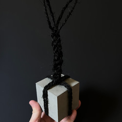 ■約6.5cm 関守石 止め石 ■ ディスプレイ 器 皿 インテリア 什器 オブジェ セメント コンクリート 6枚目の画像