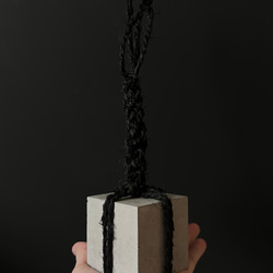 ■約6.5cm 関守石 止め石 ■ ディスプレイ 器 皿 インテリア 什器 オブジェ セメント コンクリート 4枚目の画像