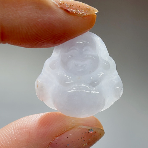 翡翠？。ひすい？石付きペンダントトップ。布袋様。七福神。バチカンはA18K刻印。 Amazon.co.jp: 翡翠 お守り 布袋様 ミャンマー ひすい ジェイド 原石