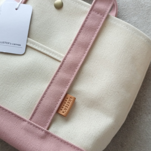 8号帆布トートバッグ(M)スモーキーコーラル×ライトシナモン 秋桜子さま専用 トート