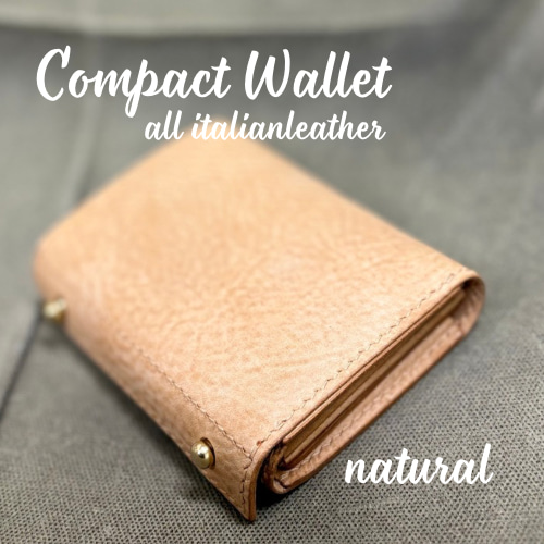 アラスカレザー ミニ財布 ジッパー付き アラスカレザー ミニ財布 ジッパー付き