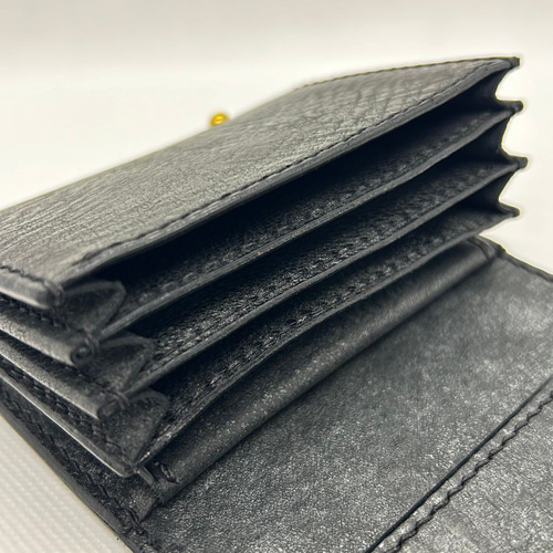 イタリアンレザー折り財布 アラスカ ハンドメイド手縫い イタリアンレザー コンパクトウォレット［アラスカ 16色］ 二つ折り