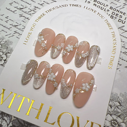 Lilith_nail☆ジェルネイルチップ☆オーダー受付中☆花ネイル ネイル