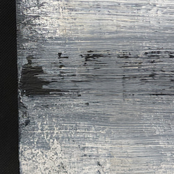 ひろ・あおき　作　「盤033」　アクリル/木製パネル　S3　27.3x27.3cm　抽象絵画　現代アート　スクエア 3枚目の画像