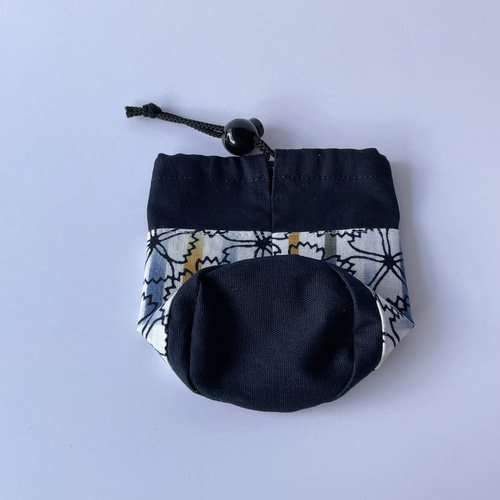 ペットボトルカバー280ml用 ＊ 浴衣地・撫子（ネイビー） ポーチ