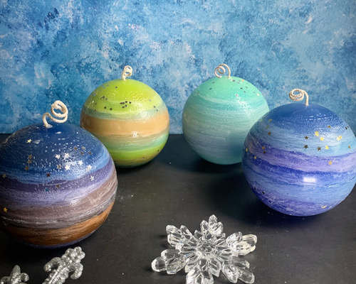 キャンドル 惑星 ハンドメイド 作家物 0411037f3c7b142418c65717215e07