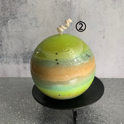 星に願いを レイヤー地球キャンドル 惑星キャンドル 球体が好き