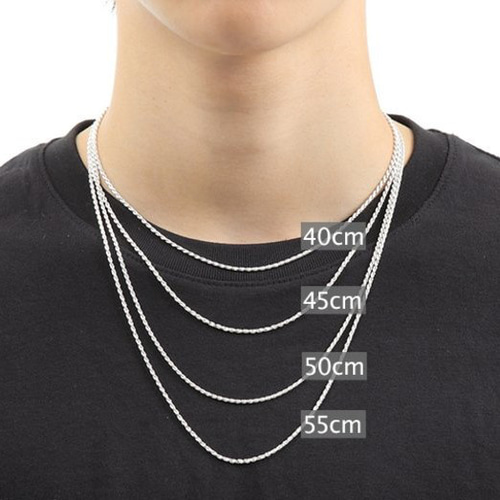 つけっぱなしOK】ユニセックス 3㎜ フィガロチェーンネックレス