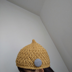 ︎︎︎︎◌再販◌おとなのどんぐり帽子︎︎︎︎◌ベージュ◌ニット帽︎︎◌秋冬︎︎◌ 1枚目の画像