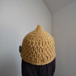 ︎︎︎︎◌再販◌おとなのどんぐり帽子︎︎︎︎◌ベージュ◌ニット帽︎︎◌秋冬︎︎◌ 2枚目の画像
