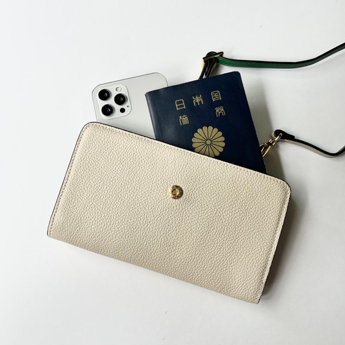 本革 超軽量260グラム お財布ショルダー スマホショルダー