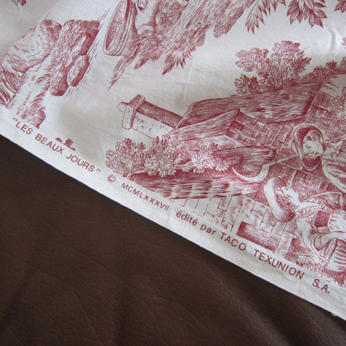 巾140×268cmトワルドジュイ Toile de Jouy 1987年 フランス