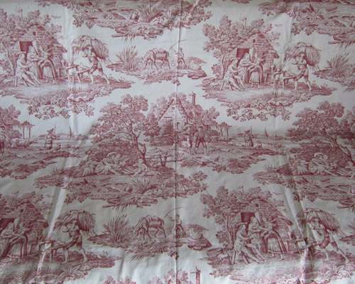 巾140×268cmトワルドジュイ Toile de Jouy 1987年 フランス