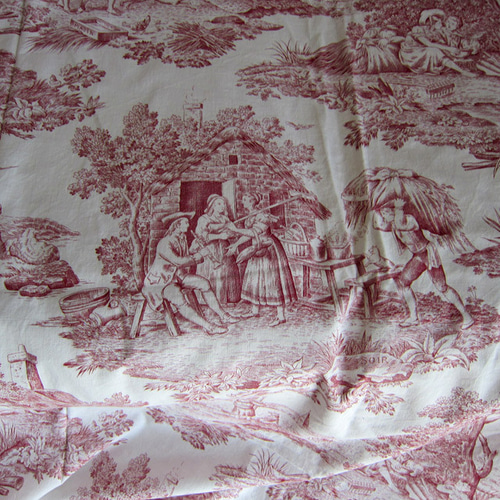 巾140×268cmトワルドジュイ Toile de Jouy 1987年 フランス