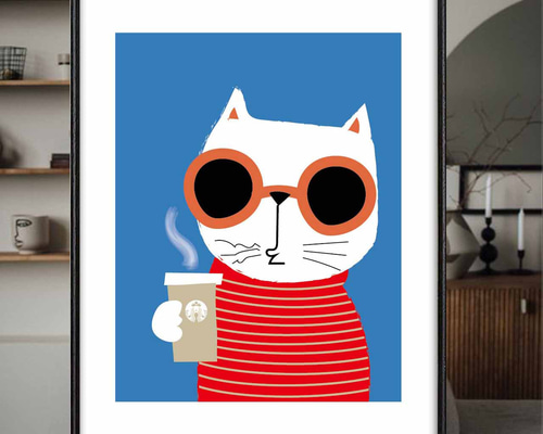 ⭐️猫たちA3ポスター 095b18c2bcbc6518ed2d2fe531f254