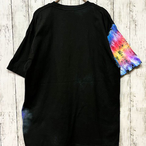 タイダイ Tシャツ XLサイズ 曼荼羅 ブラックビューティ Hippies