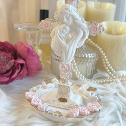 受注制作］マリア様 十字架 オブジェ アロマストーン その他インテリア