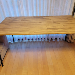 140×60ダイニングテーブル　アイアンレッグ 3枚目の画像