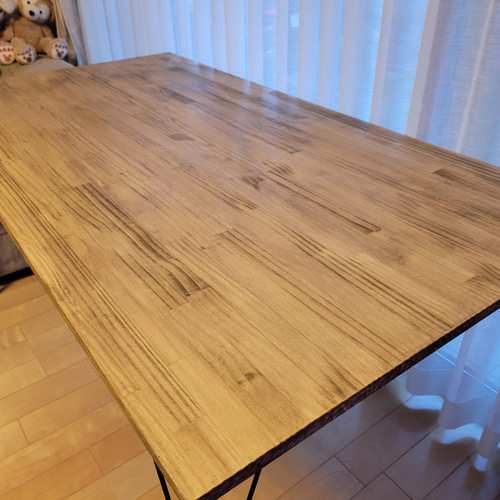 140×60ダイニングテーブル アイアンレッグ ダイニングテーブル
