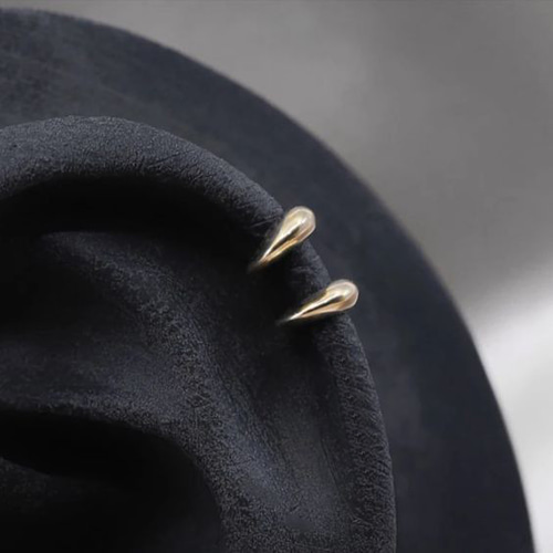 14K金 ゴールド 恐竜の爪 ヘリックス 軟骨 アラガス インナーコンク