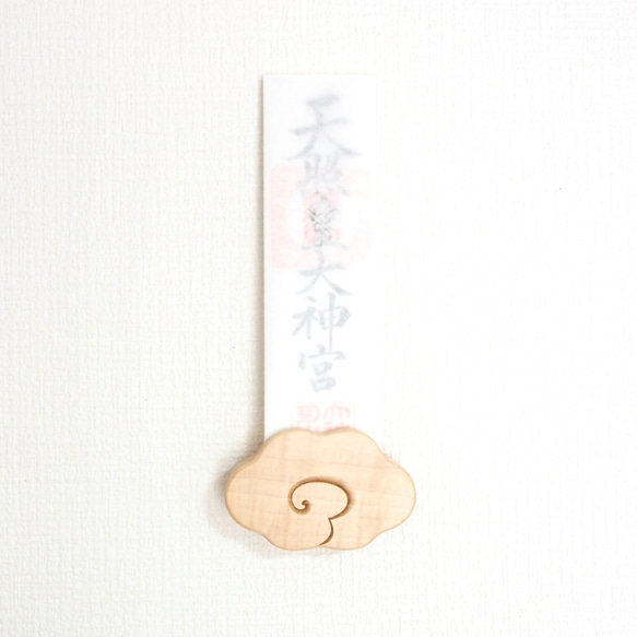雲のおふだ立て／卓上＆壁掛け2way／神棚 お札立て 3枚目の画像
