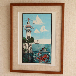 パイナップルの結婚式　絵画作品　1/5　限定5部　版画 パイナップルの結婚式 Pineapple Wedding 版画作品 絵画 1/5