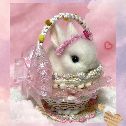 羊毛フェルト オーダーきらら 羊毛フェルト。うさぎ 羊毛フェルト キサラキララ 通販 16458843