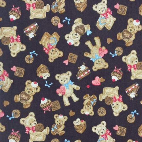 ベアスイーツ柄【オーダー生地見本】 和装小物（帯・半襟） ようか  