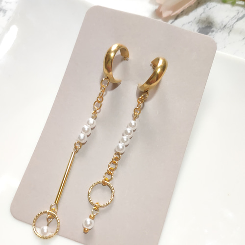Tokyo Pearl 8.5mm K14WG あこや真珠 イヤリング or ピアス