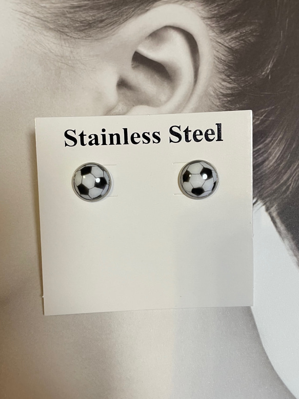 STAINLESS・サッカーボールピアス3(ユニセックス) 7枚目の画像