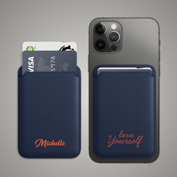 MagSafe 兼容卡錢包 iPhone 12 / 13 / 14 皮革錢包 第3張的照片
