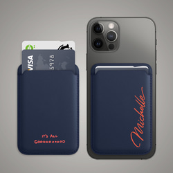 MagSafe 兼容卡錢包 iPhone 12 / 13 / 14 皮革錢包 第1張的照片