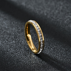 AOI Jewel 指輪 フルエタニティリング レディース ジルコニア おしゃれ アクセサリー 韓国ファッション ギフト 8枚目の画像