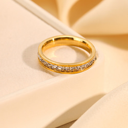 AOI Jewel 指輪 フルエタニティリング レディース ジルコニア おしゃれ アクセサリー 韓国ファッション ギフト 4枚目の画像