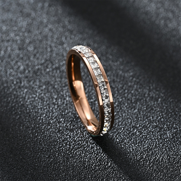 AOI Jewel 指輪 フルエタニティリング レディース ジルコニア おしゃれ アクセサリー 韓国ファッション ギフト 6枚目の画像
