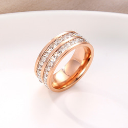 AOI Jewel 指輪 エタニティリング レディース ジルコニア チタン おしゃれ アクセサリー 韓国ファッション 7枚目の画像