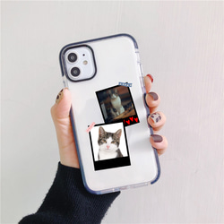 オーダーメイド 写真スマホケース オリジナル写真 子供 犬 猫 ペット  誕生日 クッションバンパーケース 全機種対応 4枚目の画像