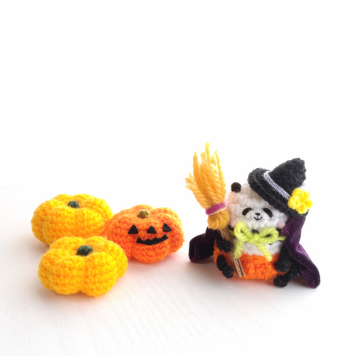 受注制作】ハロウィンかぼちゃ3つセット あみぐるみ ainote 通販
