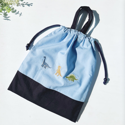 オーダーページ・ハンドメイド・レッスンバック・お着替え袋・上履き袋・男の子・恐竜 オーダーページ・ハンドメイド・レッスンバック・お着替え袋・上履き袋