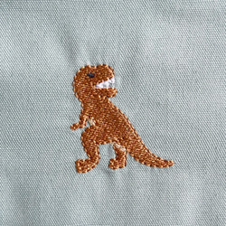 名入れOK【3点セット】サイズ選択可・恐竜の刺繍・レッスンバッグ・上履き袋・お着替え袋・持ち手・巾着袋・男の子 7枚目の画像