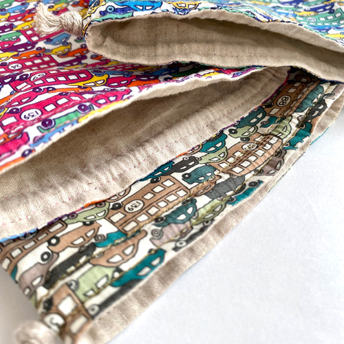 ハンドメイド♡リバティ　巾着セット f7f5edf1d17d369551dd35271d92c7